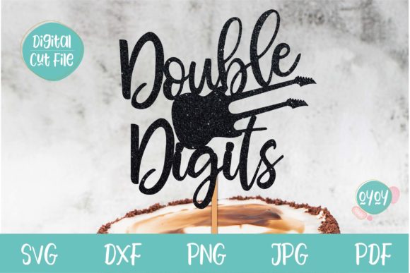 Download 10th Birthday Cake Topper with Guitar - 10th birthday cake Collection