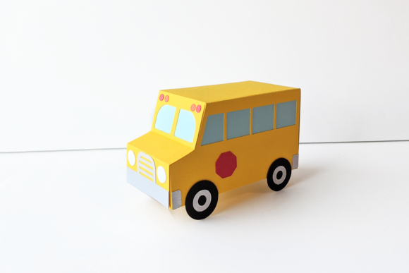 Download School Bus Gift Box SVG - School Collection