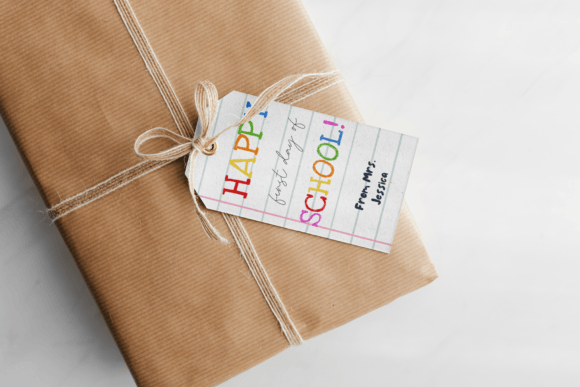 Download Back to School Gift Tag Template - School Collection