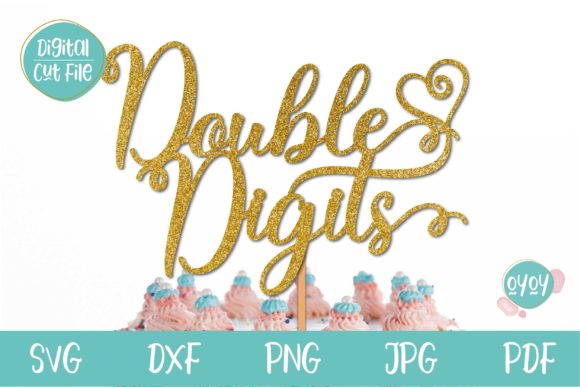 Download 10th Birthday Cake Topper with Heart - 10th birthday cake Collection