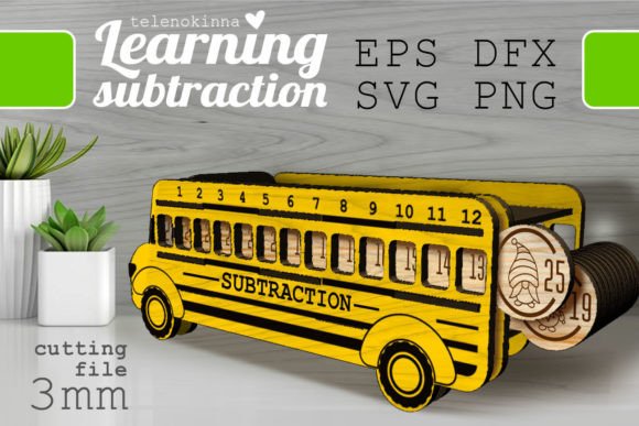 Download Learning Subtraction School Bus SVG - School Collection