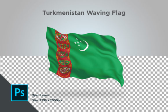 Download Turkmenistan Waving Flag - Premium Bundle