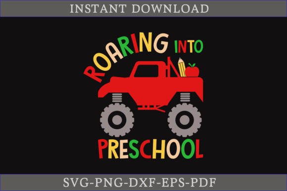 Download Roaring into Preschool SVG Cut File - School Collection